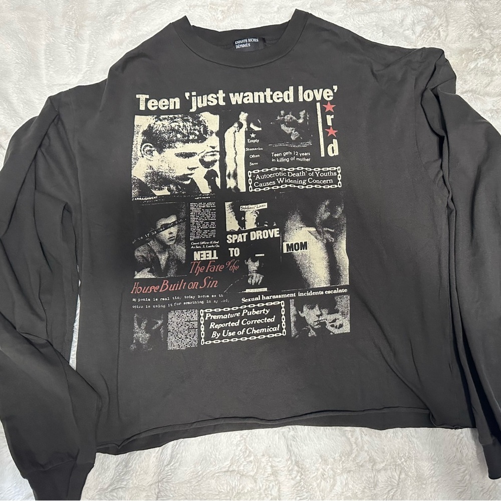 Black Graphic Print T-Shirt